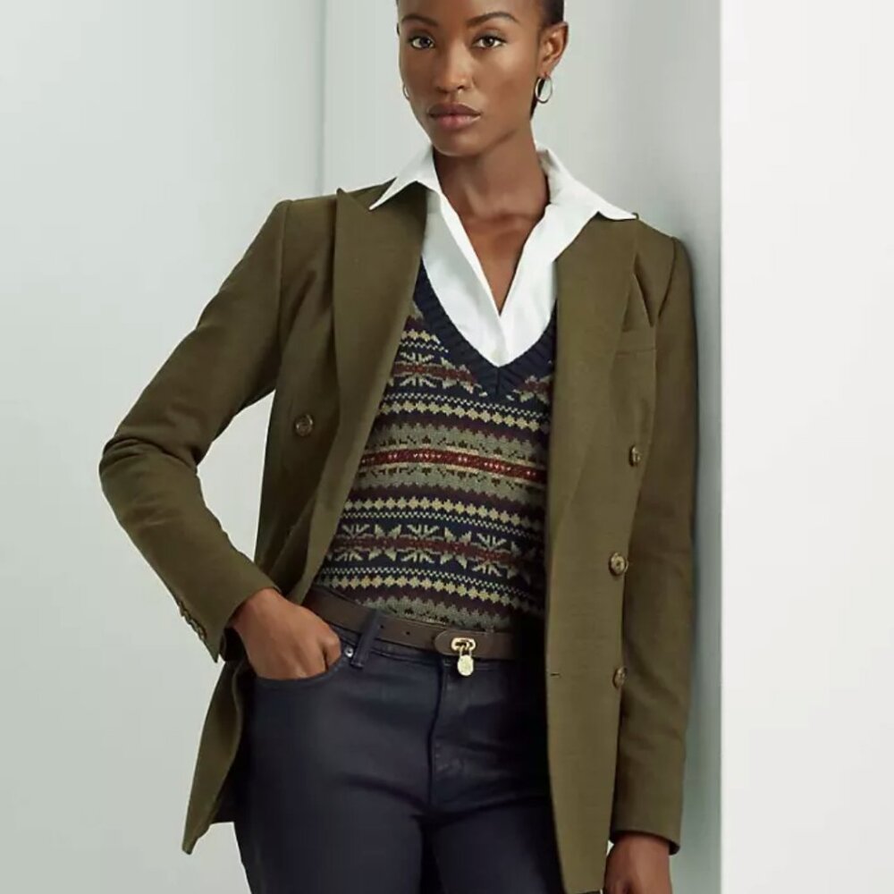 Lauren Ralph Lauren Double-Breasted Blazer (Women's 10)